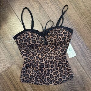 Cheetah Corset Top